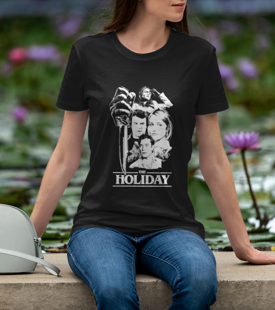 Kate Winslet Jack Black Cameron Diaz Jude Law The Holiday Horror Slasher Mashup T-Shirt
