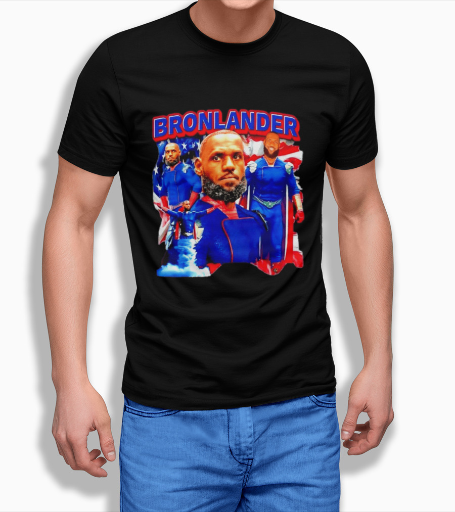 LeBron James Bronlander Basketball Superhero Fusion T-Shirt