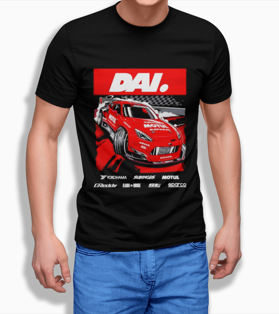 Dai Yoshihara Motul Advan Subimods Greddy Kaido House Sparco Yokohama Racing Car T-Shirt