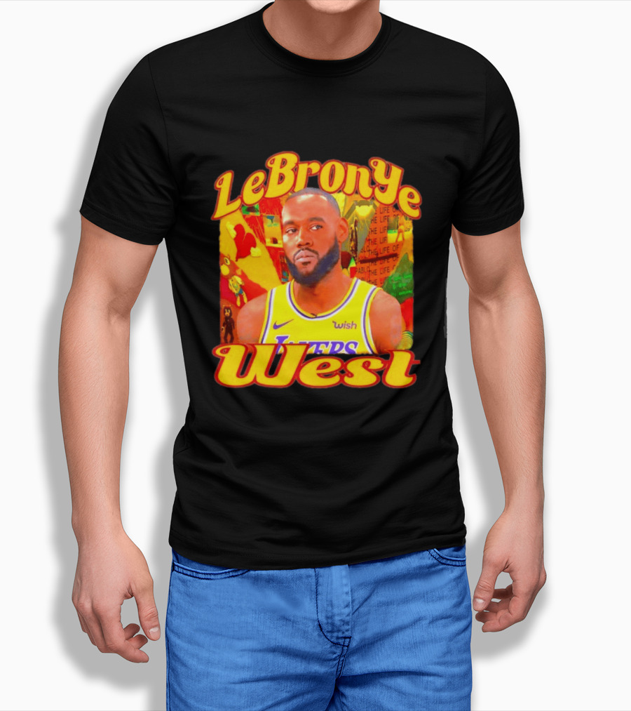 LeBronYe West Los Angeles Lakers Basketball T-Shirt