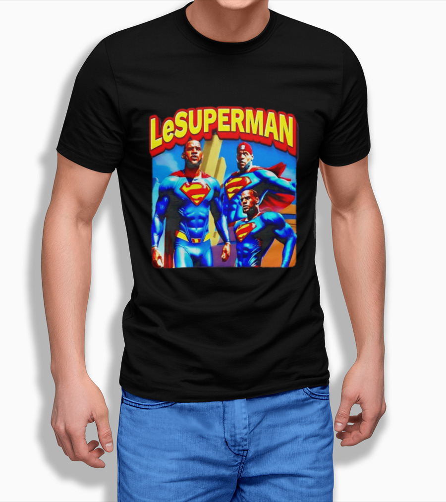 LeBron James LeSuperman Philadelphia 76ers Superhero T-Shirt