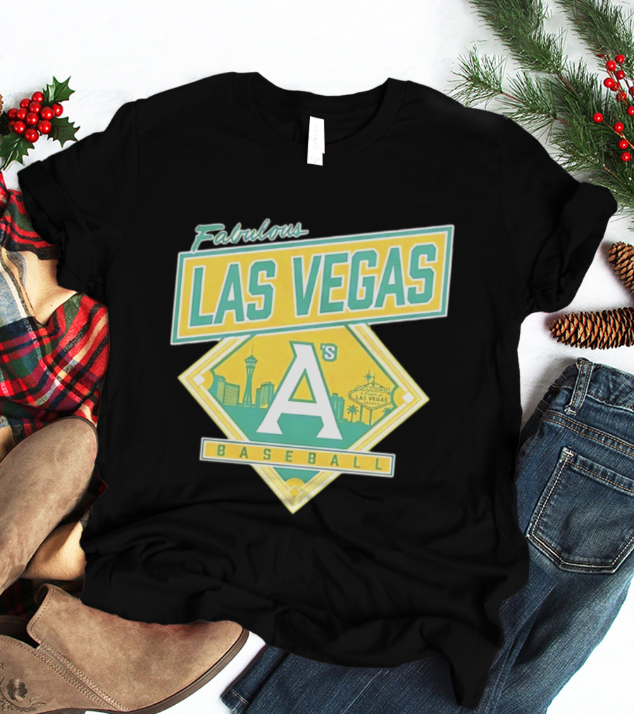 Fabulous Las Vegas A's Baseball 2026 Skyline T-Shirt