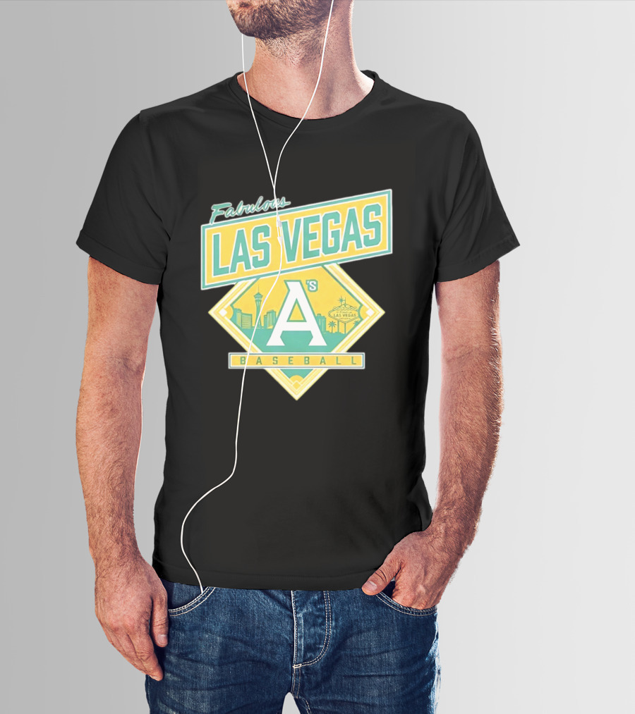 Fabulous Las Vegas A's Baseball 2026 Skyline T-Shirt