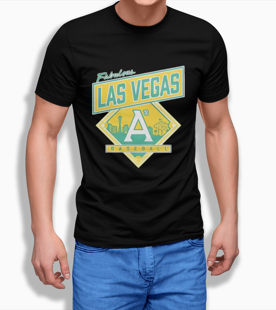 Fabulous Las Vegas A's Baseball 2026 Skyline T-Shirt