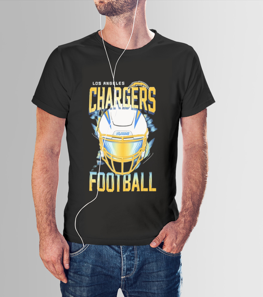 Los Angeles Chargers Football Helmet 2026 Season Team Spirit T-Shirt