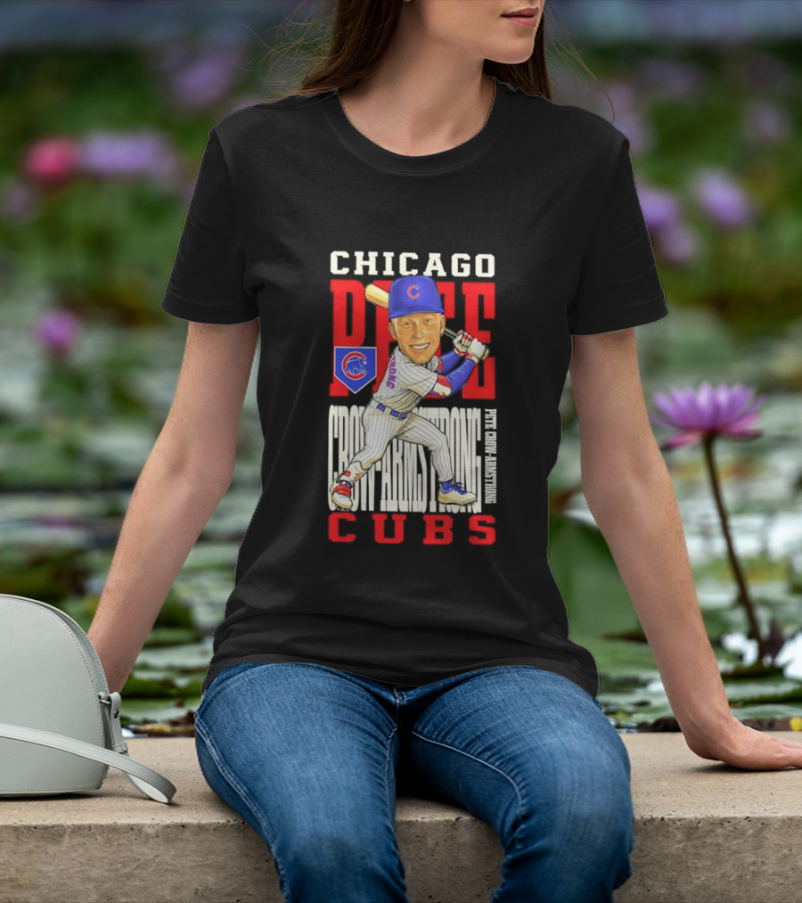 Chicago Pete Cubs Baseball Caricature Clash T-Shirt