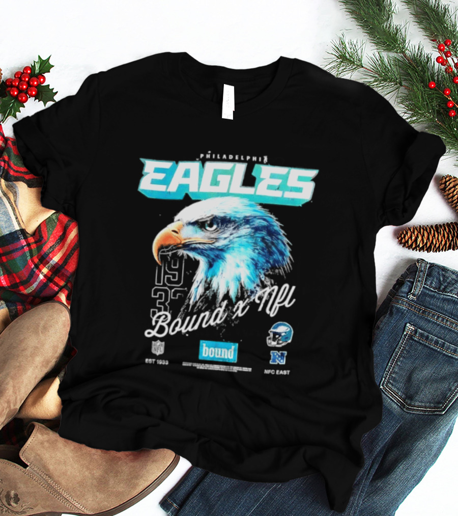 Philadelphia Eagles Bound NFC East 1933 Bird Head Helmet NFL T-Shirt