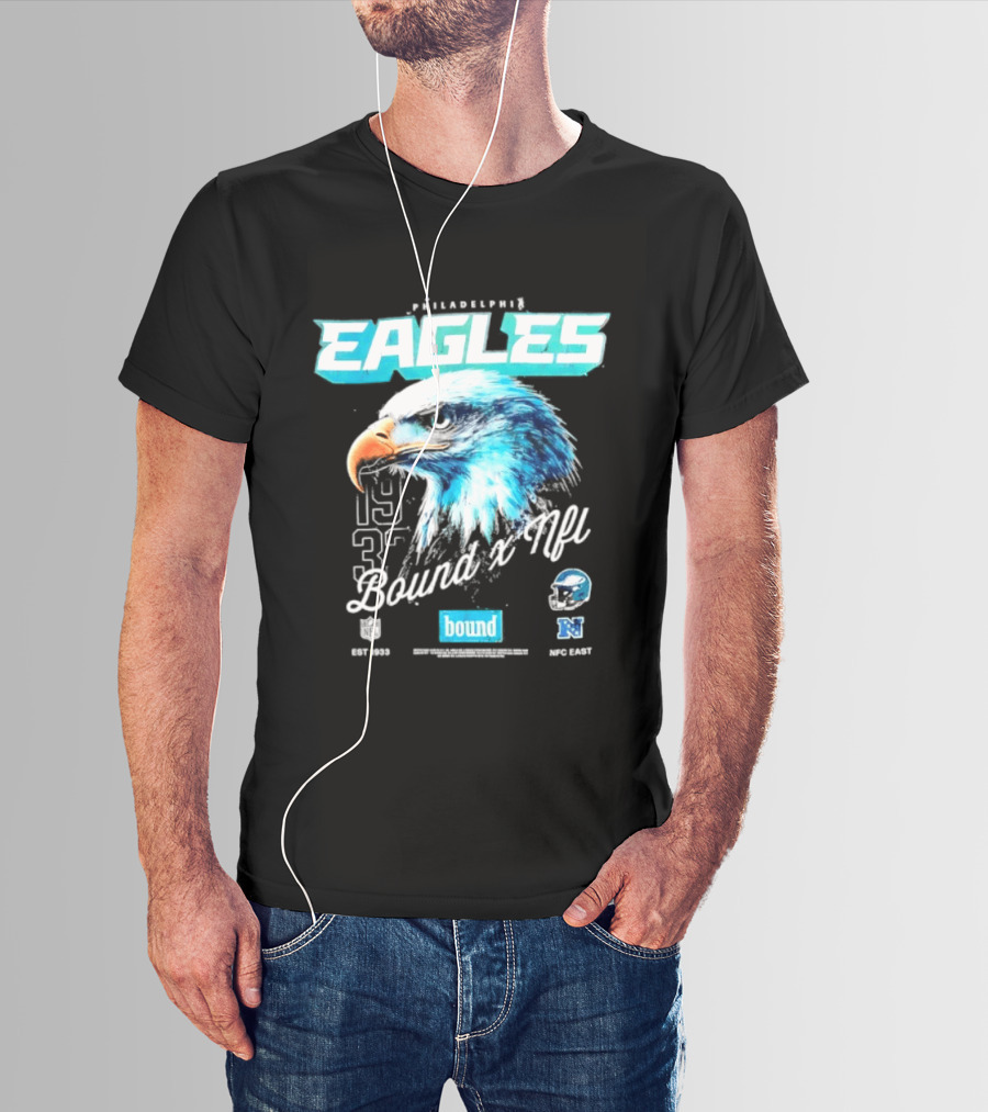 Philadelphia Eagles Bound NFC East 1933 Bird Head Helmet NFL T-Shirt