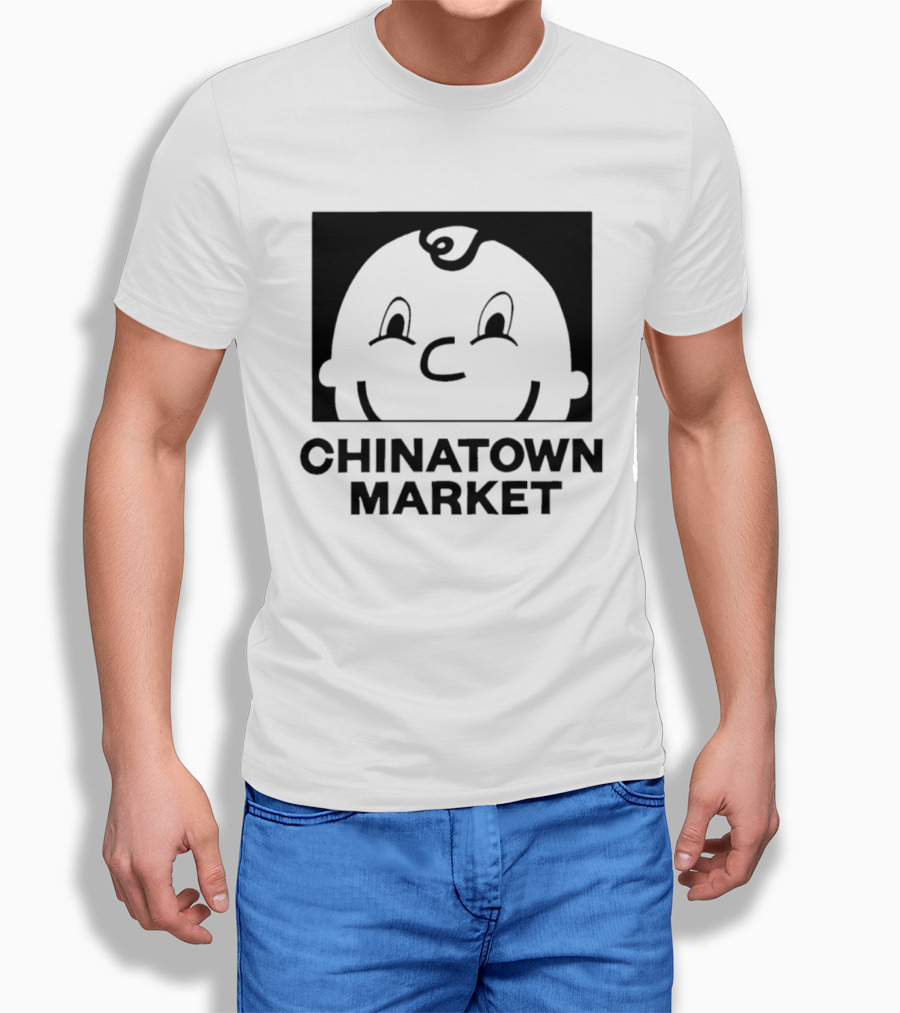Chinatown Market Smiley Face Retro Cartoon T-Shirt