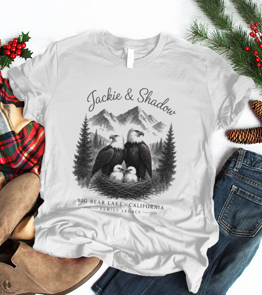 Jackie And Shadow Bald Eagles Big Bear Lake California Family Legacy T-Shirt