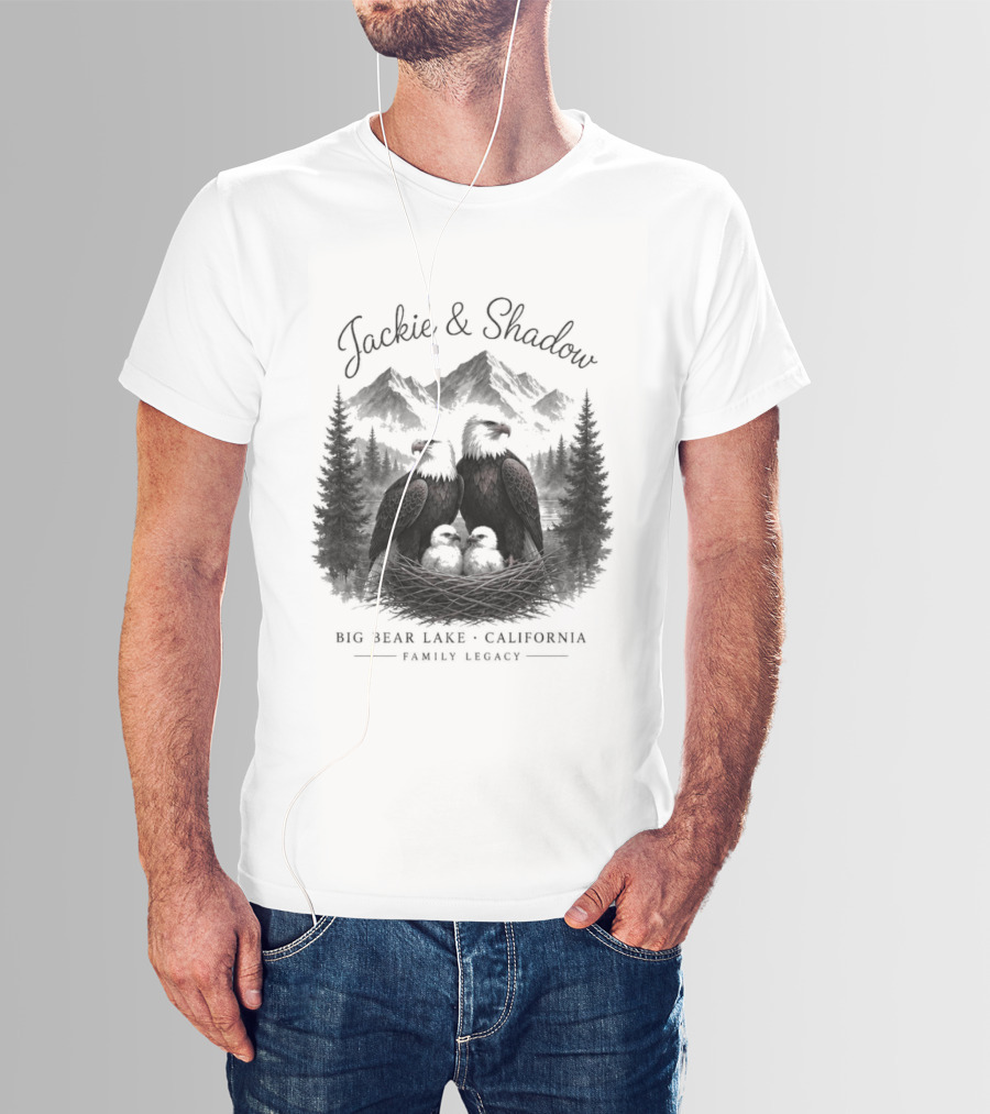 Jackie And Shadow Bald Eagles Big Bear Lake California Family Legacy T-Shirt