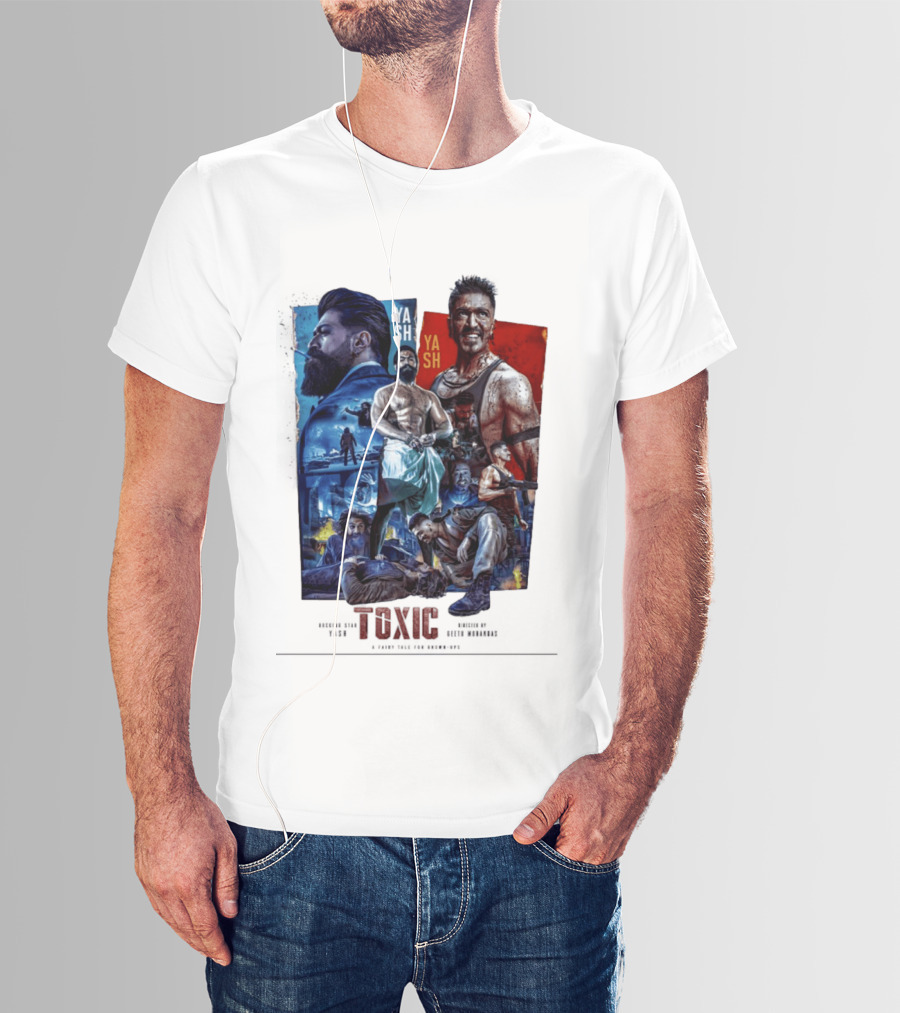 Yash Toxic A Fairy Tale For Grown Ups Rugged Warrior Action Adventure T-Shirt