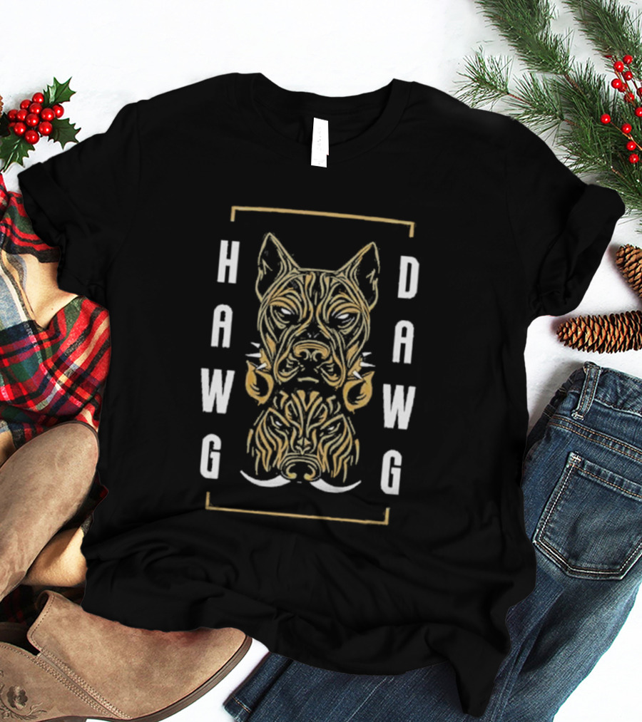 Hawg Dawg Pitbull Boar Two Faced Canine T-Shirt