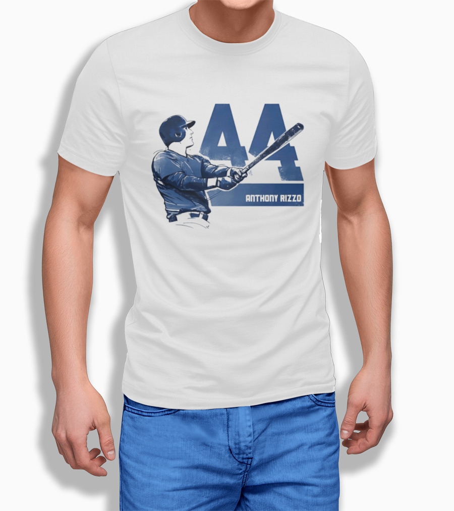 Anthony Rizzo 44 Swing Chicago Cubs Slugger T-Shirt