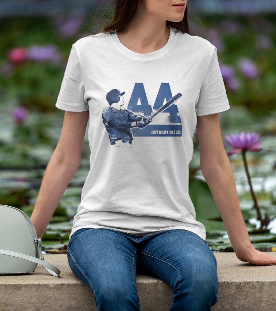 Anthony Rizzo 44 Swing Chicago Cubs Slugger T-Shirt