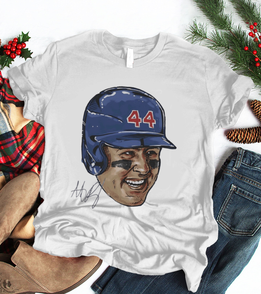 Anthony Rizzo 44 Chicago Cubs Iconic Smile Swag Head T-Shirt
