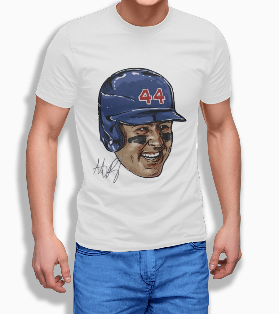 Anthony Rizzo 44 Chicago Cubs Iconic Smile Swag Head T-Shirt