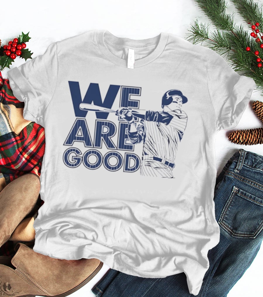 We Are Good Anthony Rizzo Chicago Cubs Slugger Swing T-Shirt