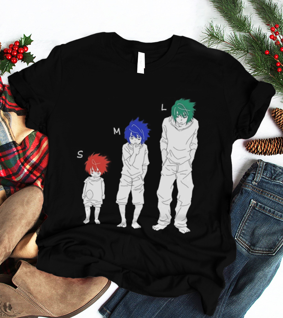 S M L Beyond Birthday Mello L Lawliet Colorful T-Shirt