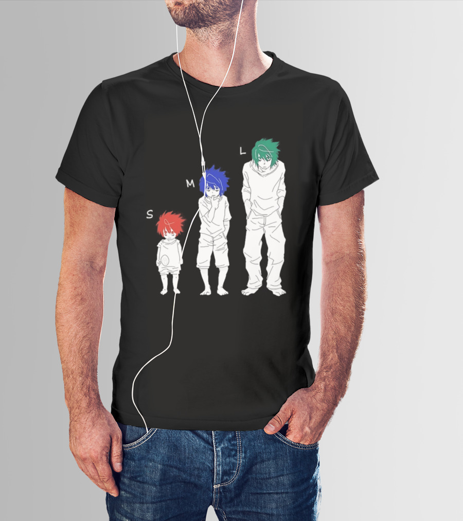 S M L Beyond Birthday Mello L Lawliet Colorful T-Shirt