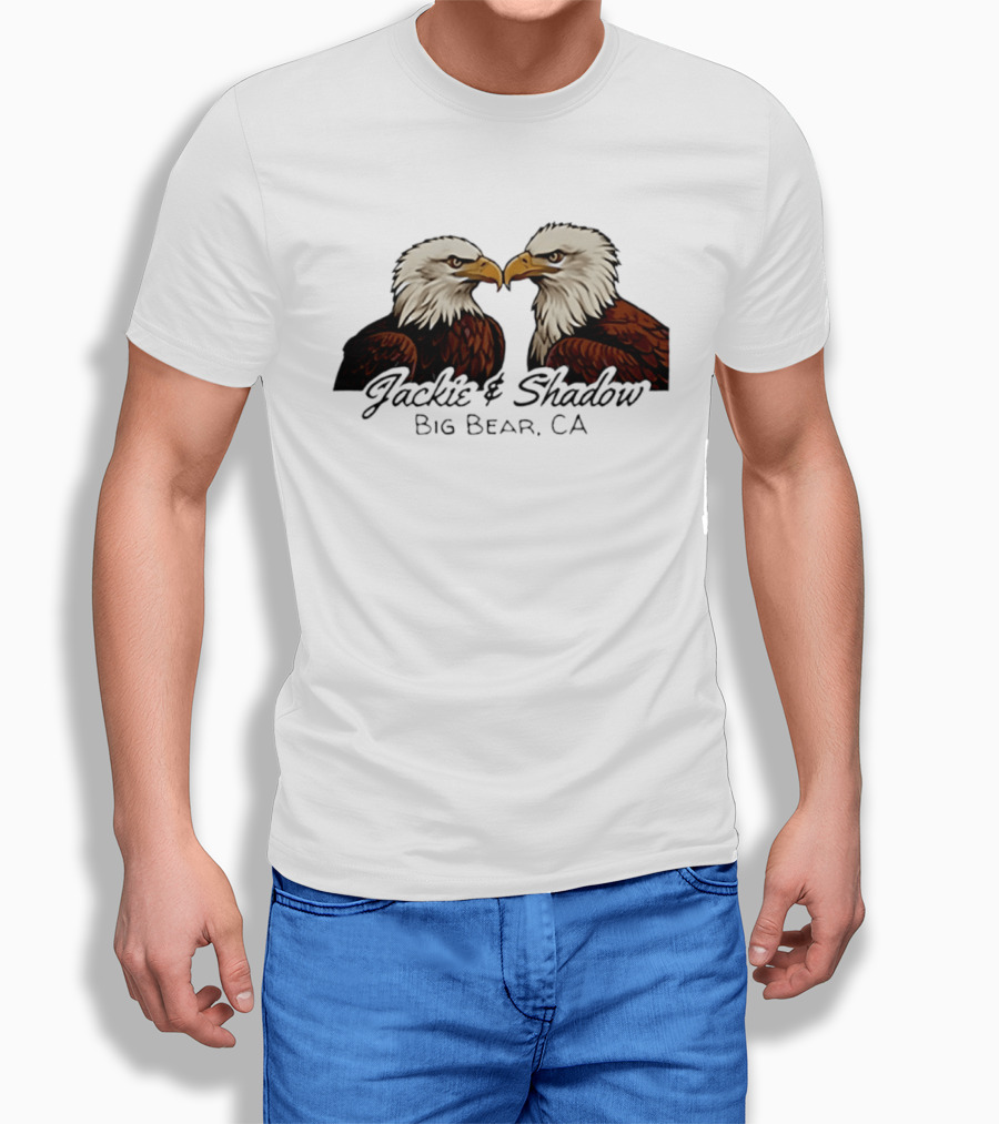 Jackie And Shadow Bald Eagles Big Bear CA Wildlife Pair T-Shirt