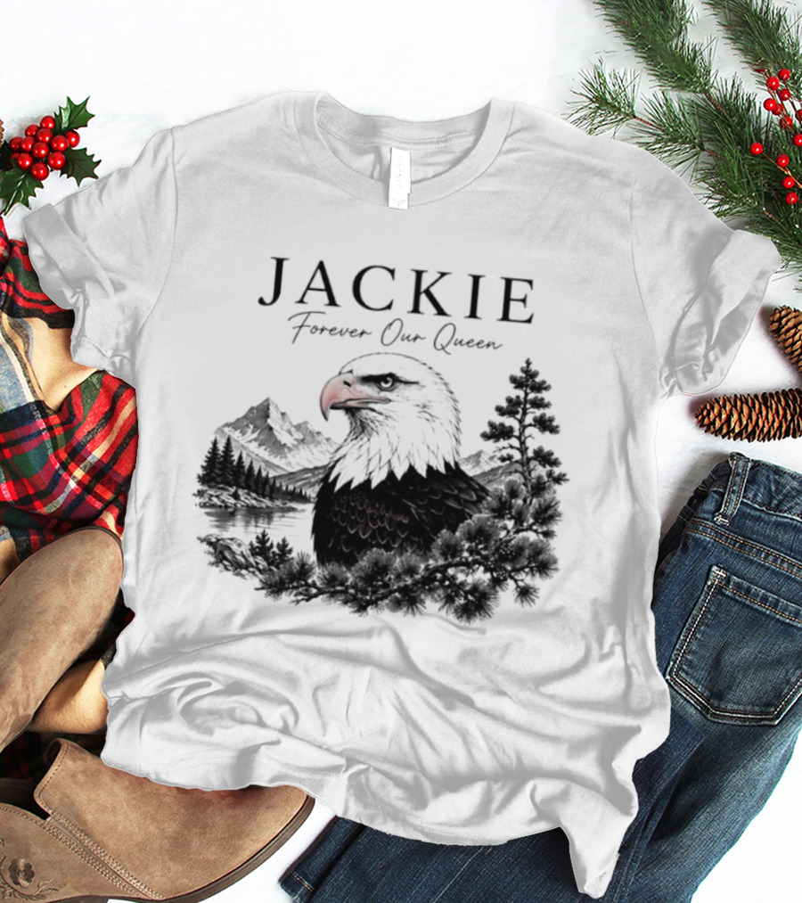 Jackie Forever Our Queen Eagle Mountain Landscape T-Shirt