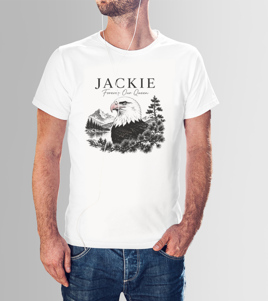 Jackie Forever Our Queen Eagle Mountain Landscape T-Shirt