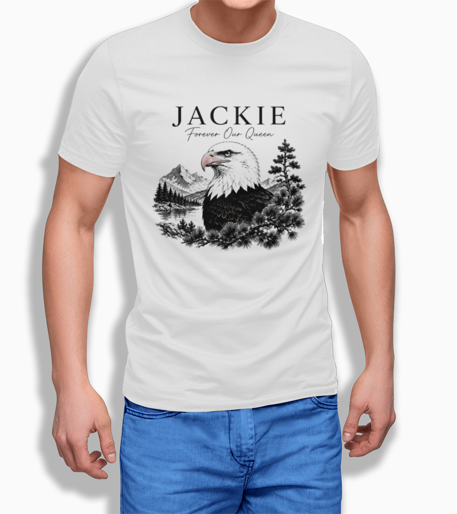 Jackie Forever Our Queen Eagle Mountain Landscape T-Shirt