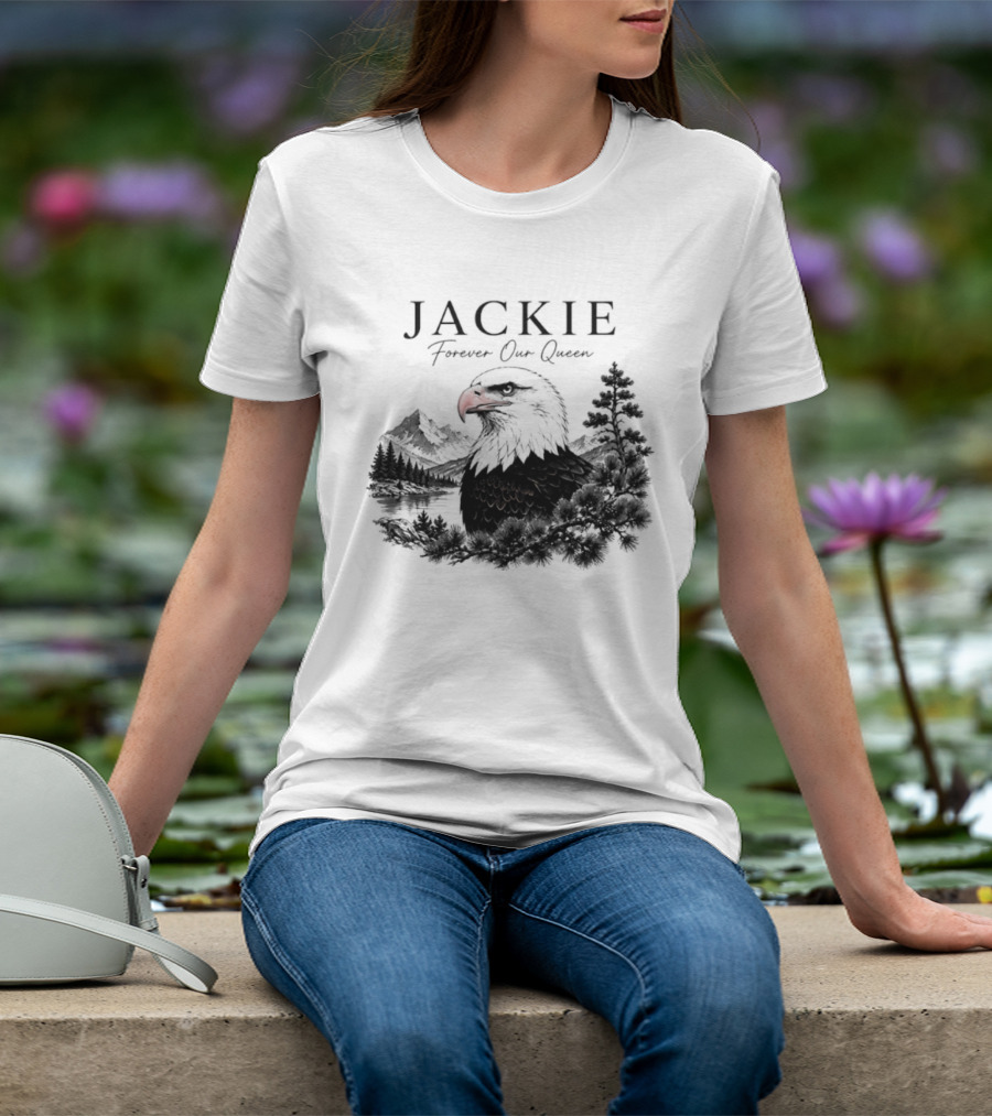 Jackie Forever Our Queen Eagle Mountain Landscape T-Shirt