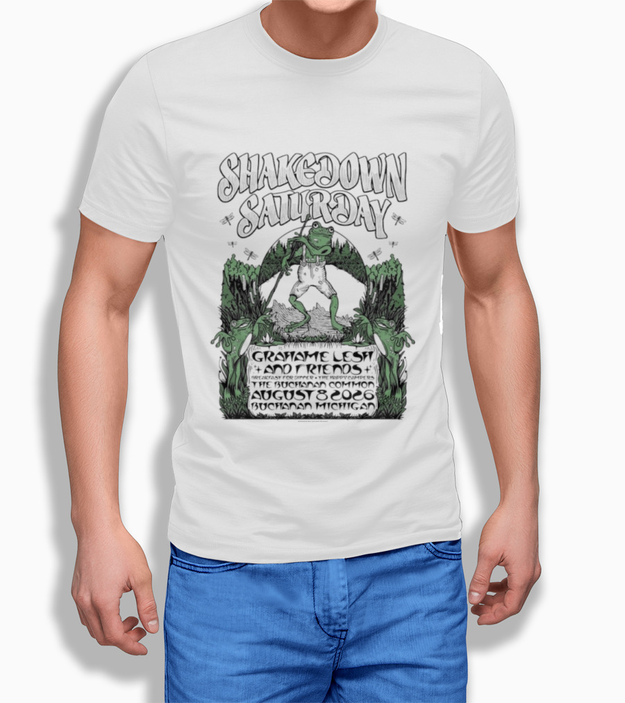 Shakedown Saturday Grahame Lesh And Friends Live Buchanan Michigan August 8 2026 Festival Vibe T-Shirt