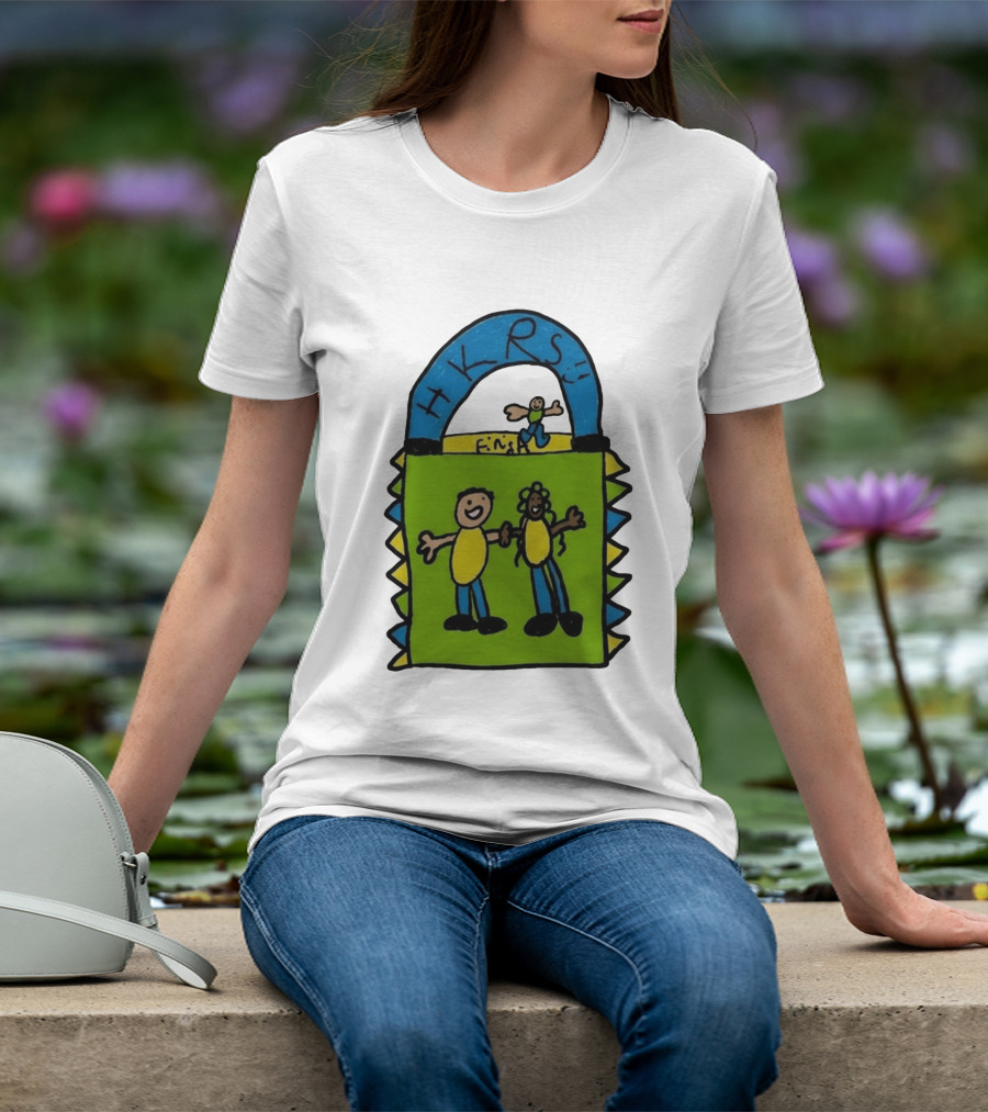 HKRS Kanick Healthy Running Series Fun Finish Line Kids Drawing T-Shirt