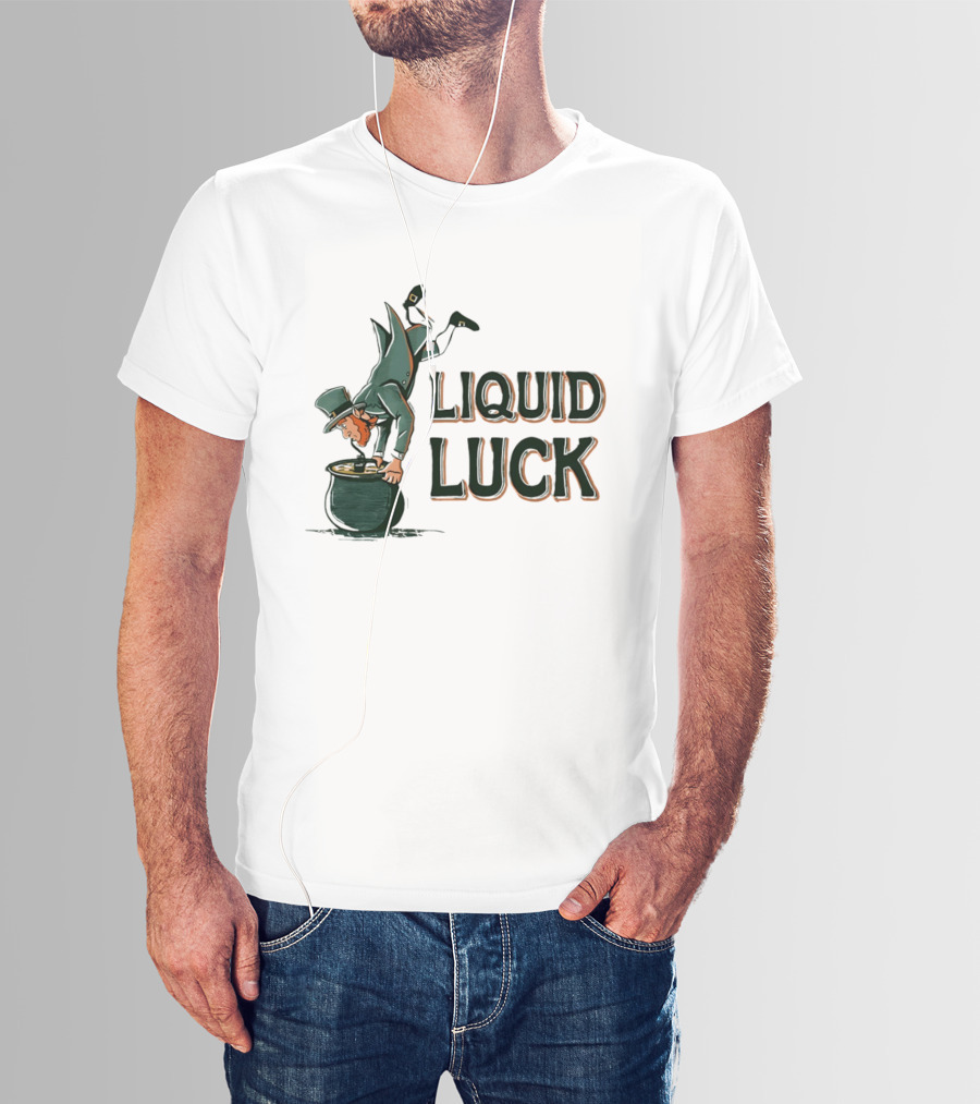 Liquid Luck Pot Of Gold St. Patrick's Day Leprechaun T-Shirt