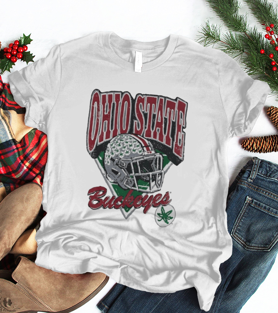 Ohio State Buckeyes Helmet Football Pride T-Shirt