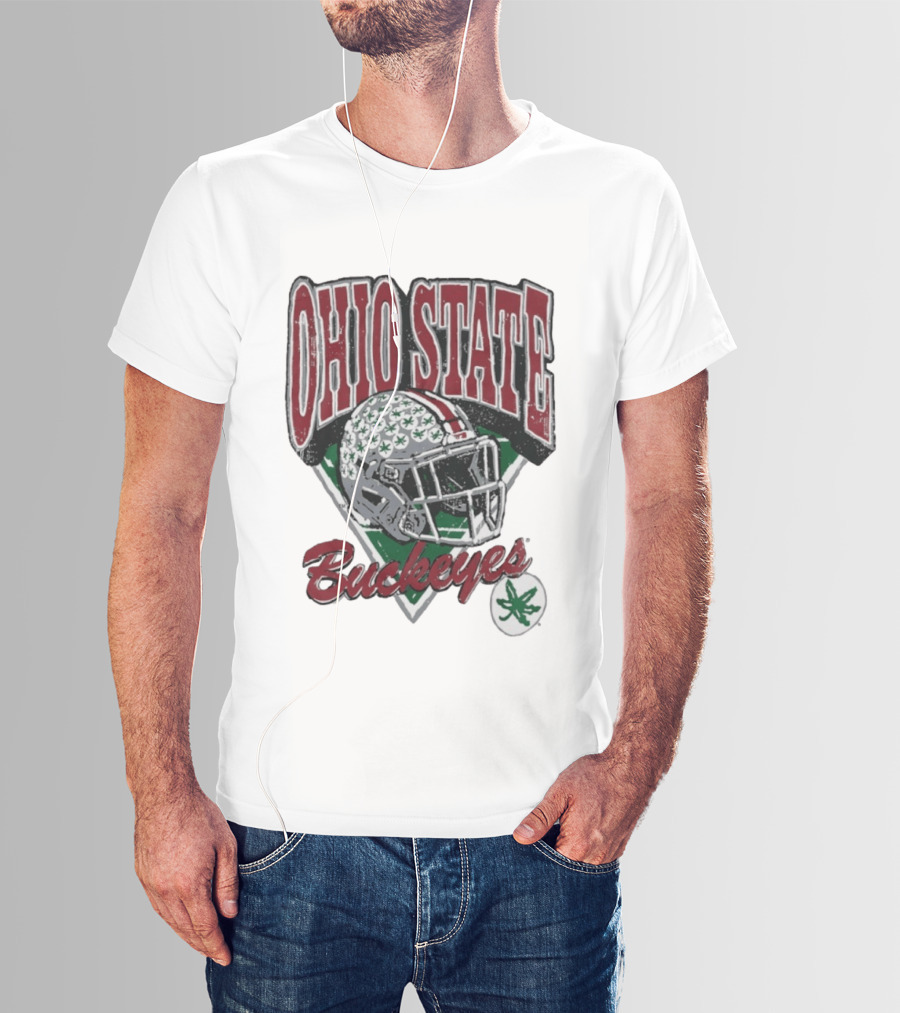 Ohio State Buckeyes Helmet Football Pride T-Shirt