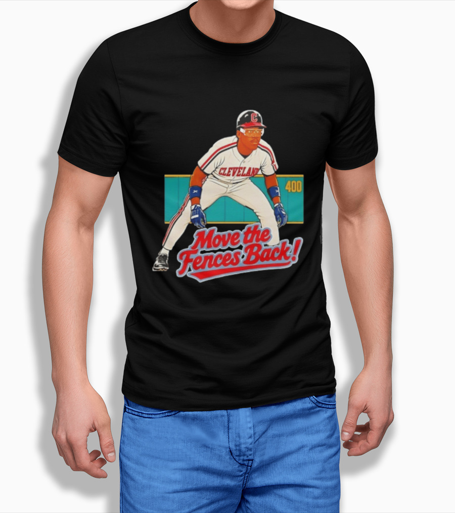 Move The Fences Back Cleveland Indians Alex Cole 400 T-Shirt