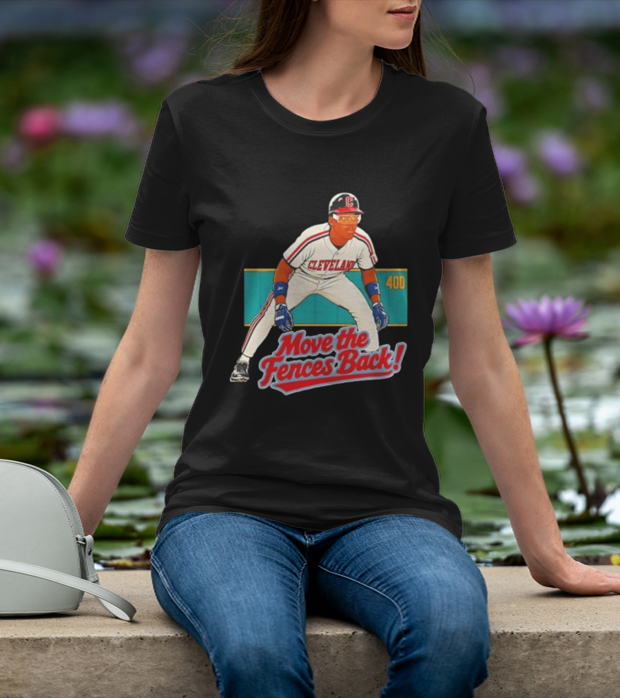 Move The Fences Back Cleveland Indians Alex Cole 400 T-Shirt
