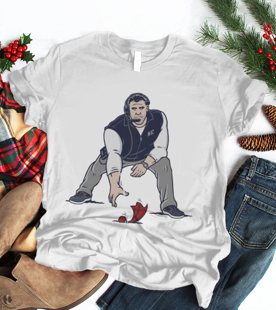 Mike Vrabel NE Three Point Stance Coach T-Shirt