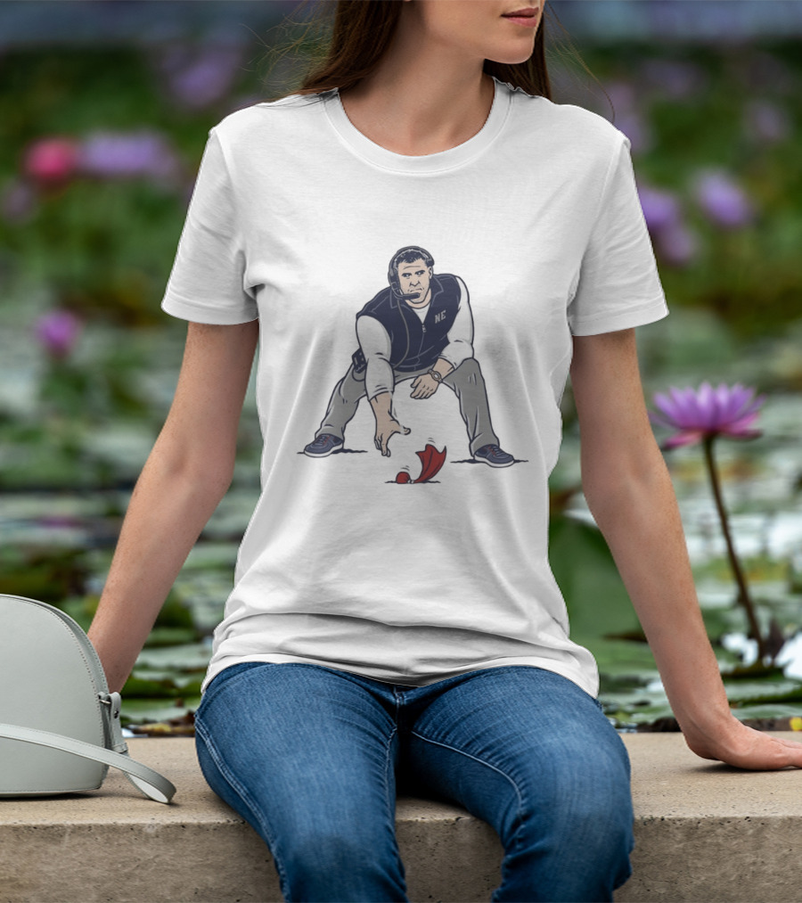 Mike Vrabel NE Three Point Stance Coach T-Shirt