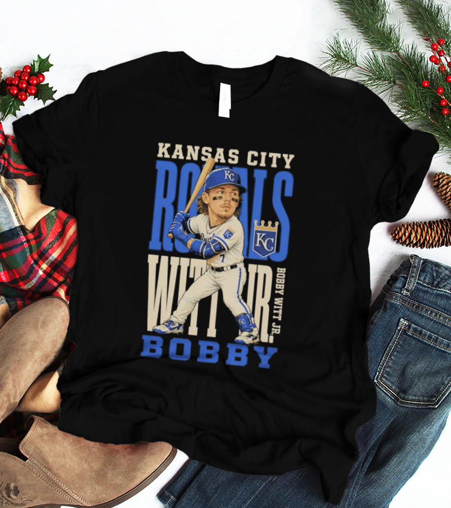 Kansas City Royals Bobby Witt Jr. MLB 2026 Caricature T-Shirt