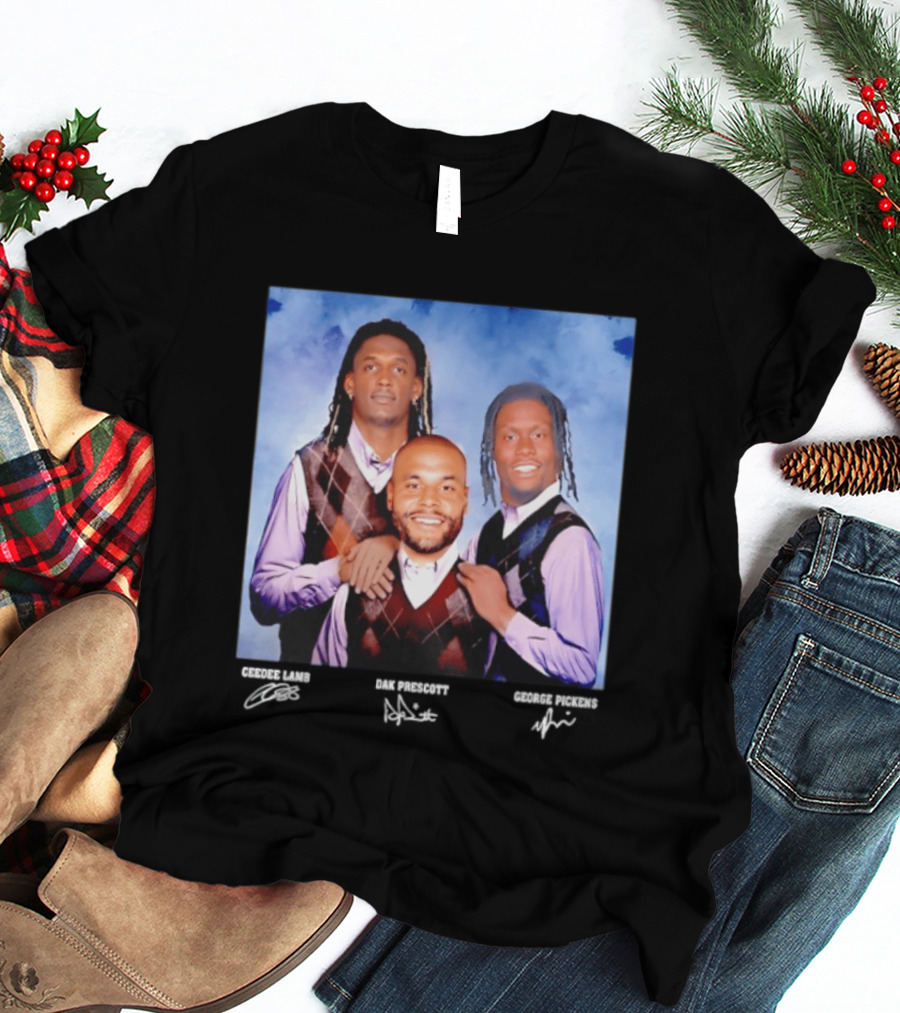 CeeDee Lamb Dak Prescott George Pickens Dallas Cowboys Pittsburgh Steelers Step Brothers T-Shirt