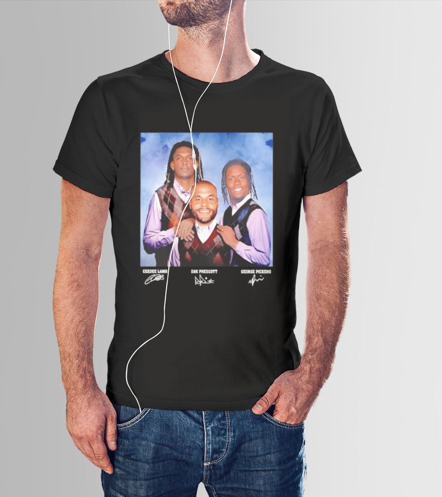 CeeDee Lamb Dak Prescott George Pickens Dallas Cowboys Pittsburgh Steelers Step Brothers T-Shirt