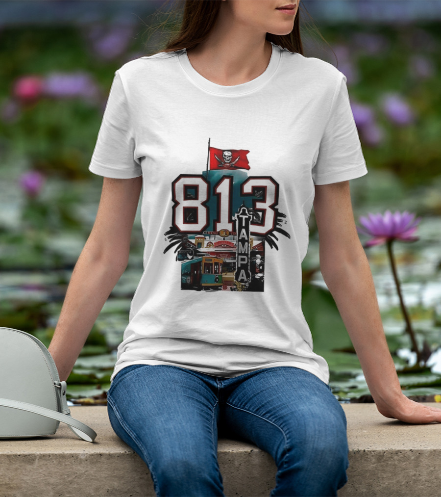 Tampa Bay Buccaneers 813 Day Raise The Flags Established 1976 Two Sided T-Shirt