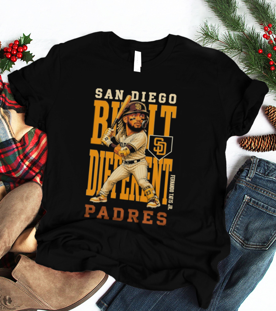 San Diego Built Different Padres Fernando Tatis Jr. 2026 MLB Season T-Shirt