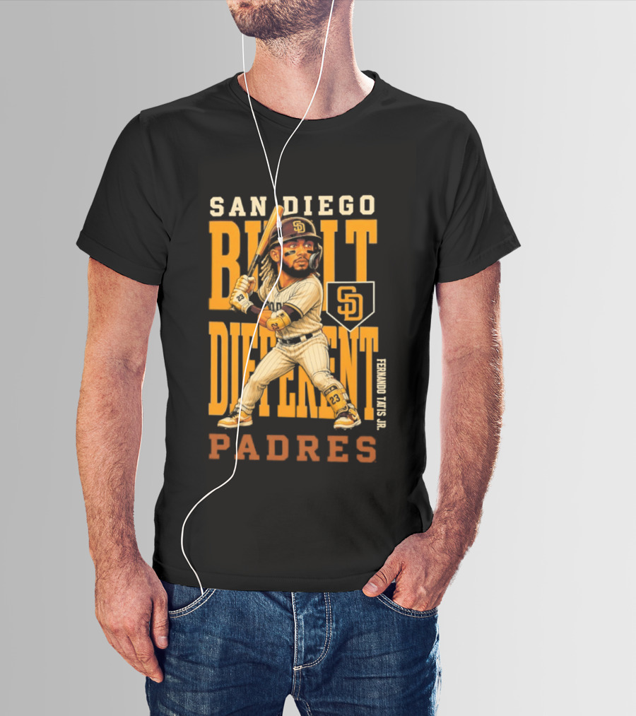 San Diego Built Different Padres Fernando Tatis Jr. 2026 MLB Season T-Shirt
