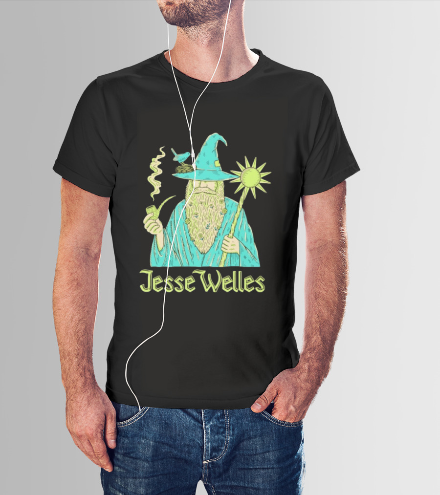 Jesse Welles Wizard Pipe Staff Bird Wizardry Magic T-Shirt