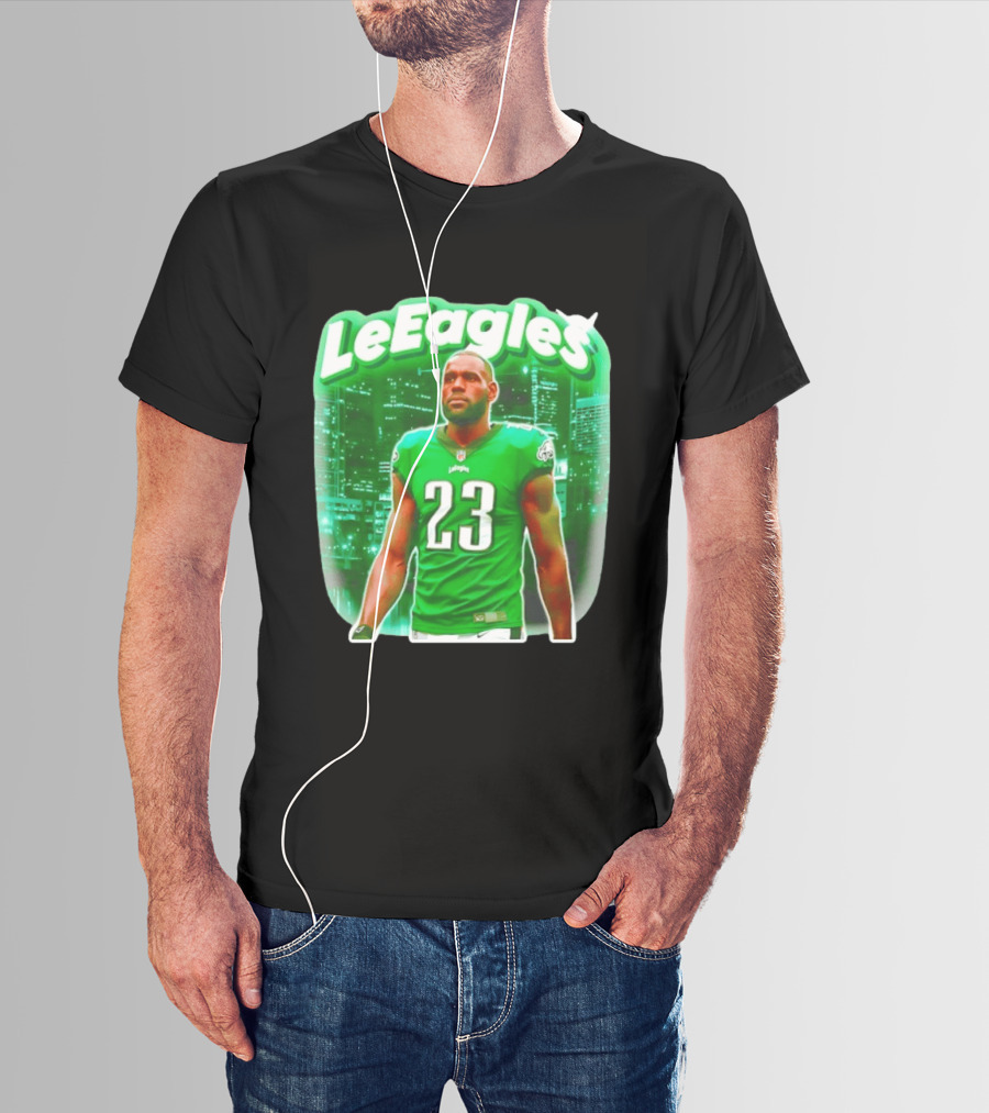 LeBron James LeEagles Philadelphia Eagles 23 Jersey T-Shirt