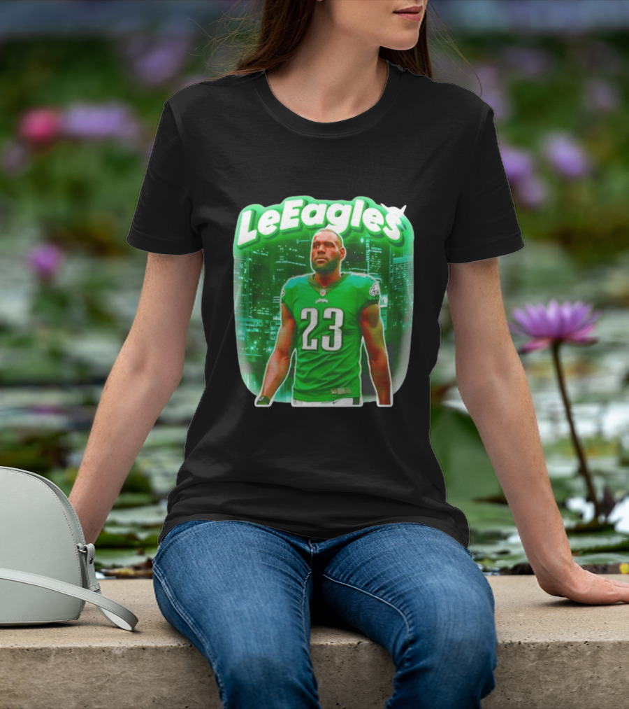 LeBron James LeEagles Philadelphia Eagles 23 Jersey T-Shirt