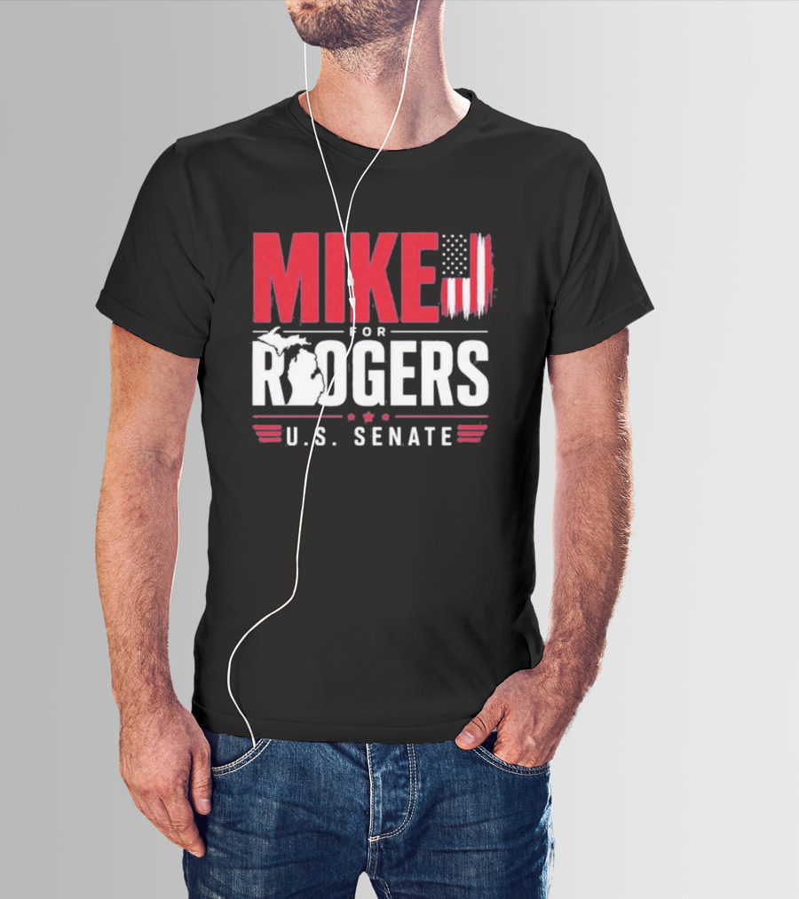 Mike Rogers U.S. Senate Campaign American Flag T-Shirt