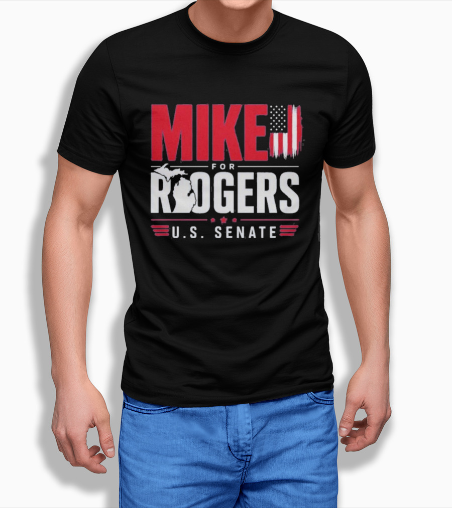 Mike Rogers U.S. Senate Campaign American Flag T-Shirt
