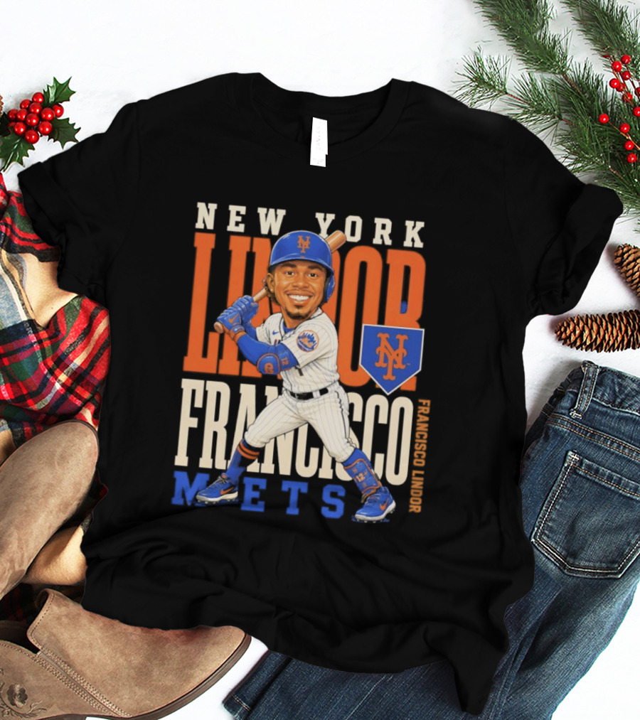 New York Mets Francisco Lindor Character 2026 MLB Season T-Shirt